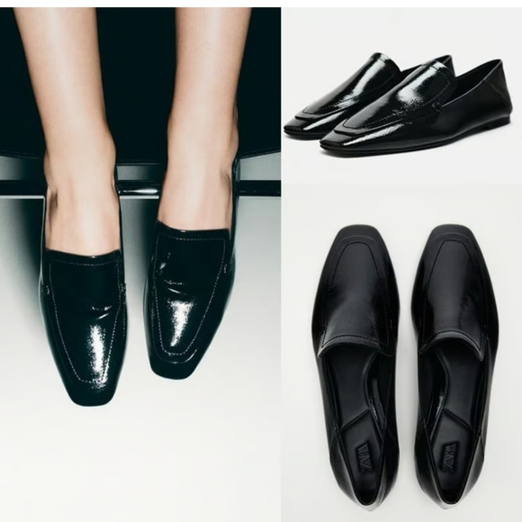 PATENT EFFECT FLATS SIZE 6 - Picture 4 of 9